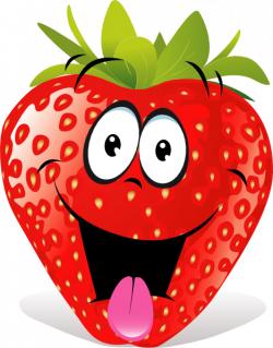 Strawberry Fruit Cartoon | Cartoon Strawberry clip art ...