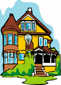 Mansion clipart cartoon - Pencil and in color mansion clipart cartoon