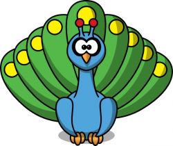 Cartoon Peacock clip art Free vector in Open office drawing svg ...