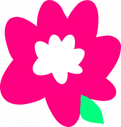 Pink Cartoon Flower Clip Art at Clker.com - vector clip art online ...
