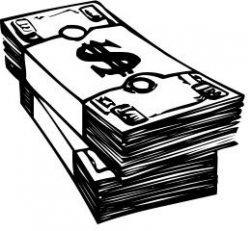 Cash Clipart Black And White - Kind Of Letters