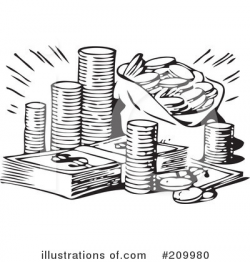 Money Clipart #209980 - Illustration by BestVector