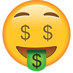 Money Face Emoji | Adventures in Babysitting | Money emoji ...