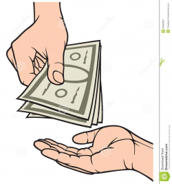 Cash In Hand Clipart - Kind Of Letters
