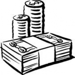 cash and coins b&w | Clipart Panda - Free Clipart Images