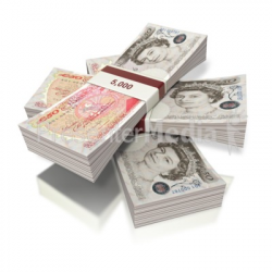 British Pounds Money Three Bundles - Business and Finance - Great ...