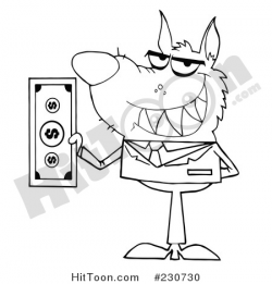 Businessman Clipart #230730: Coloring Page Outline of a Wolf ...