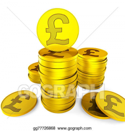 Stock Illustration - Pound savings indicates british pounds and cash ...