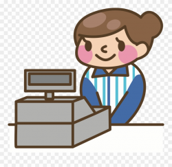 Cashier Cash Register Money Computer Animation Clipart ...