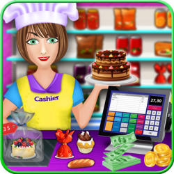 My Bakery Shop Cash Register - Supermarket shopping girl top free ...
