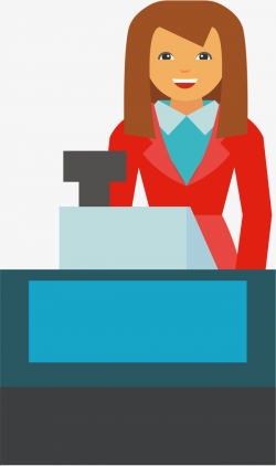 Supermarket Cashier, Vector Png, Cashier, Cashier PNG and Vector for ...