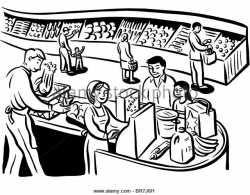 Grocery Store Drawing at GetDrawings.com | Free for personal use ...