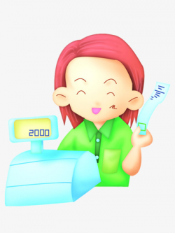 Work Cashier, Cartoon, Go To Work, Happy PNG Image and Clipart for ...
