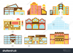 Mall clipart building background - Pencil and in color mall clipart ...