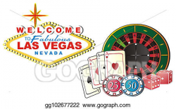 Stock Illustration - A lot symbols of casino. Clipart Illustrations ...
