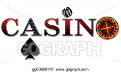 Vector Stock - Casino sign. Clipart Illustration gg60628176 - GoGraph