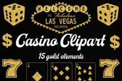 Gold Casino Clipart by NorthSeaStudio | Design Bundles