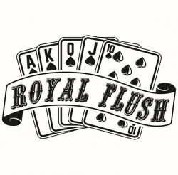 Royal Flush 2 Banner Playing Cards Gambling Casino Betting