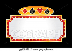 Vector Art - Casino neon. Clipart Drawing gg55838717 - GoGraph