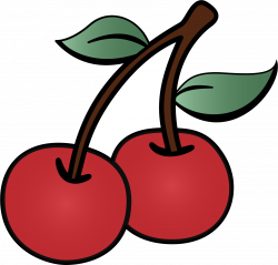 Clipart - Two cherries