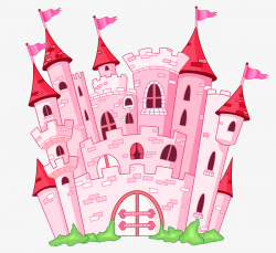 Cute Pink Princess Castle, Lovely, Pink, Pink Castle PNG Image and ...