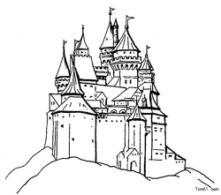 Castle Simple Drawing at GetDrawings.com | Free for personal use ...