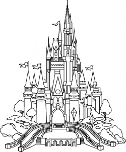 How To Draw A Disney Castle Disneyland Castle Drawing | Clipart ...