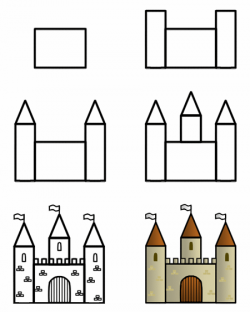 Photos: How To Draw An Easy Castle, - Drawings Art Gallery