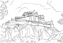 Edinburgh Castle coloring page | Free Printable Coloring Pages