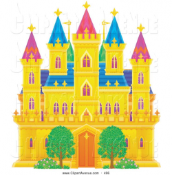 Castle clipart fancy - Pencil and in color castle clipart fancy