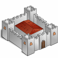 Clipart - RPG map symbols: Fortress