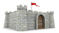 Fortress clipart stone wall - Pencil and in color fortress clipart ...