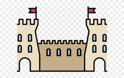 Fortress Clipart Medieval Castle Wall - Png Download ...