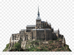 Castle Fortress Png Clipart Free Image - Mont Saint-michel ...