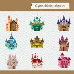 stock vector : cartoon Fairy tale castle icon | COPYCAT! a ...