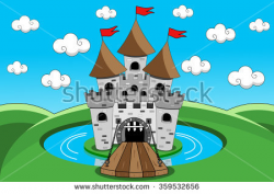 Castle clipart castle moat - Pencil and in color castle clipart ...