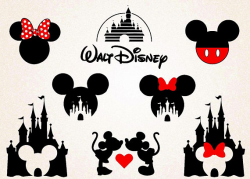 Disney Castle Clipart/Disney Castle Silhoutte/ Minnie svg /Mickey ...
