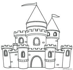 Coloring Castle | Coloring Page | Castle coloring page ...