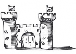 Simple Castle Drawing stock vectors - Clipart.me