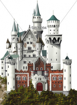 Stock Photo New Swan Stone Castle Bavaria Clipart - Image 52071004 ...