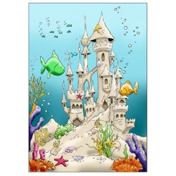 Underwater Castle Digi Stamp Scene | Cool stuff | Pinterest ...