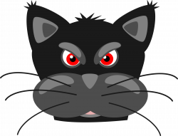Clipart - Angry black panther