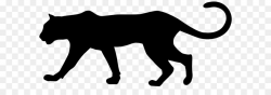 Cougar Black panther Leopard Clip art - Puma Silhouette PNG Clip Art ...