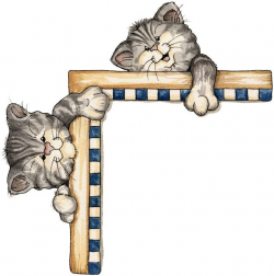 Cat clipart border | CAT's - printables | Pinterest | Cat clipart ...