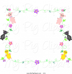 Royalty Free Stock Pig Designs of Borders