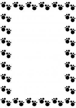 Dog Paw Gallery For Clip Art Dog Borders Image | Everything Cricut ...