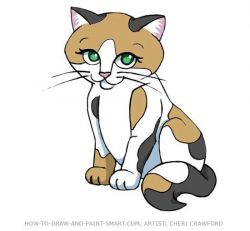 Calico Cat Clip Art | Crazy Cat Lady | Pinterest | Draw