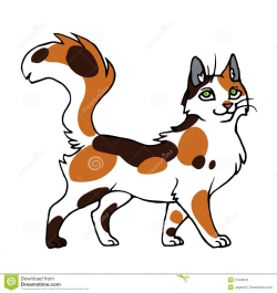 Cute Calico Cat Clipart