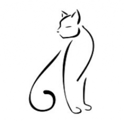 Classy clipart cat - Pencil and in color classy clipart cat