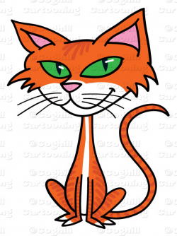 Cartoon Cat Clip Art Stock Illustration - Coghill Cartooning